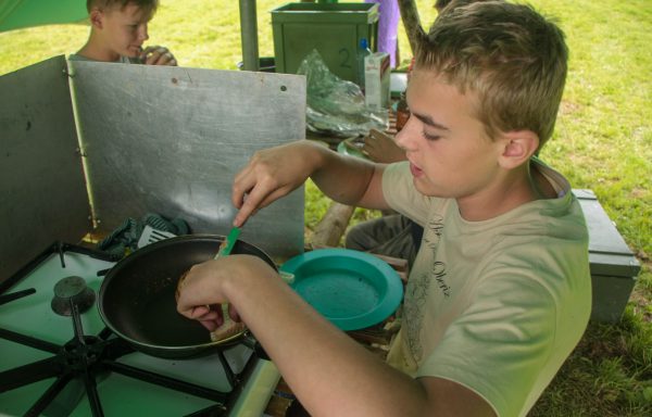 Windscherm voor koken